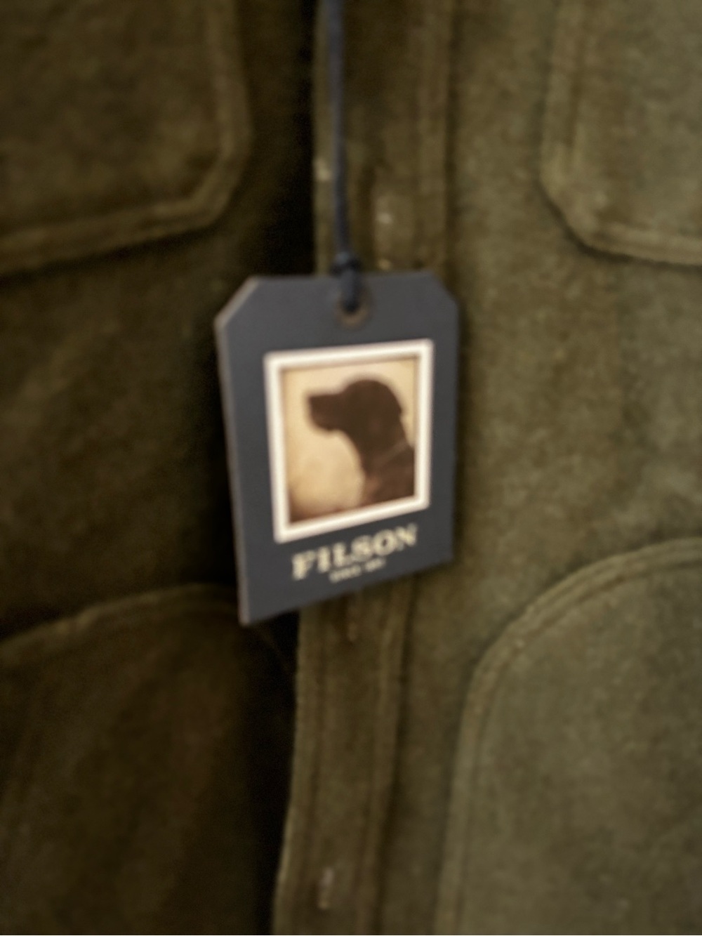 Filson Snohomish Reversible McKinley Green New Wool Military-Style Field Jacket - Picture 3 of 13